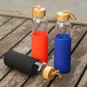 Tomatodo de vidrio con banda de silicon