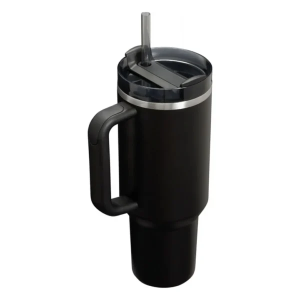 Tumbler 40 onz tipo Stanley - Vaso de acero inoxidable aislado al vacío con tapa y sorbete - Imagen 4
