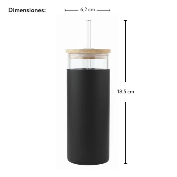 MUG DE VIDRIO CON SORBETE DE 500ML - Imagen 3