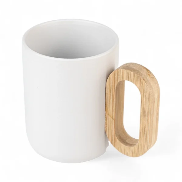 TAZA DE CERÁMICA Y ASA DE BAMBÚ NEGRA - Imagen 4