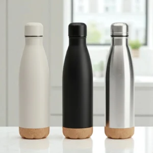 Termo de Acero Inoxidable con Base de Corcho – 500 ml