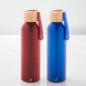 Tomatodo de Aluminio con Tapa de Bambú